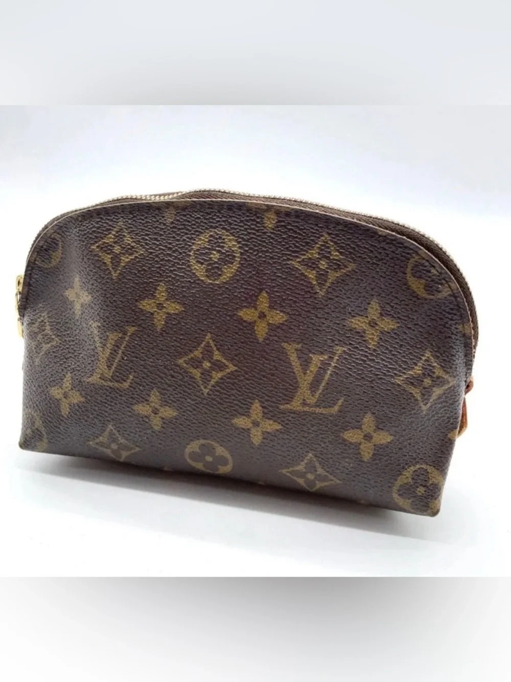 Auth Louis Vuitton Monogram Pochette Cosmetic PM